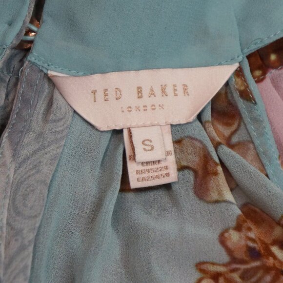 Ted Baker London Mertas Sheer Beach Swim suit Cover Up Halter Dress Size S - Picture 4 of 5